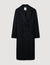 Long coat with satin lapels
