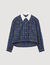 Rhinestone check shirt