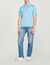 Short-sleeve knitted polo shirt