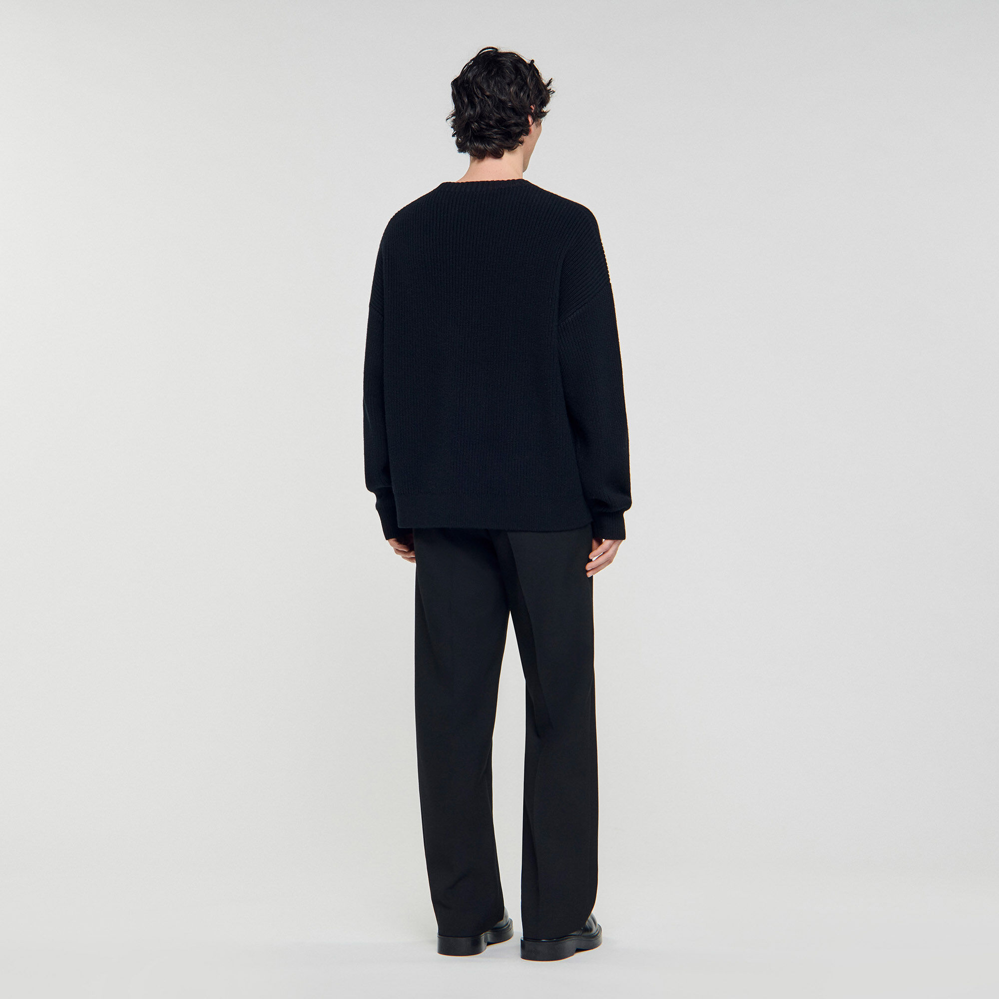 Rib knit jumper