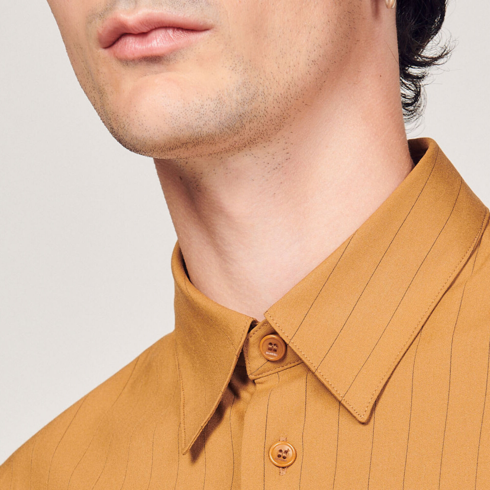 Striped flowing shirt
