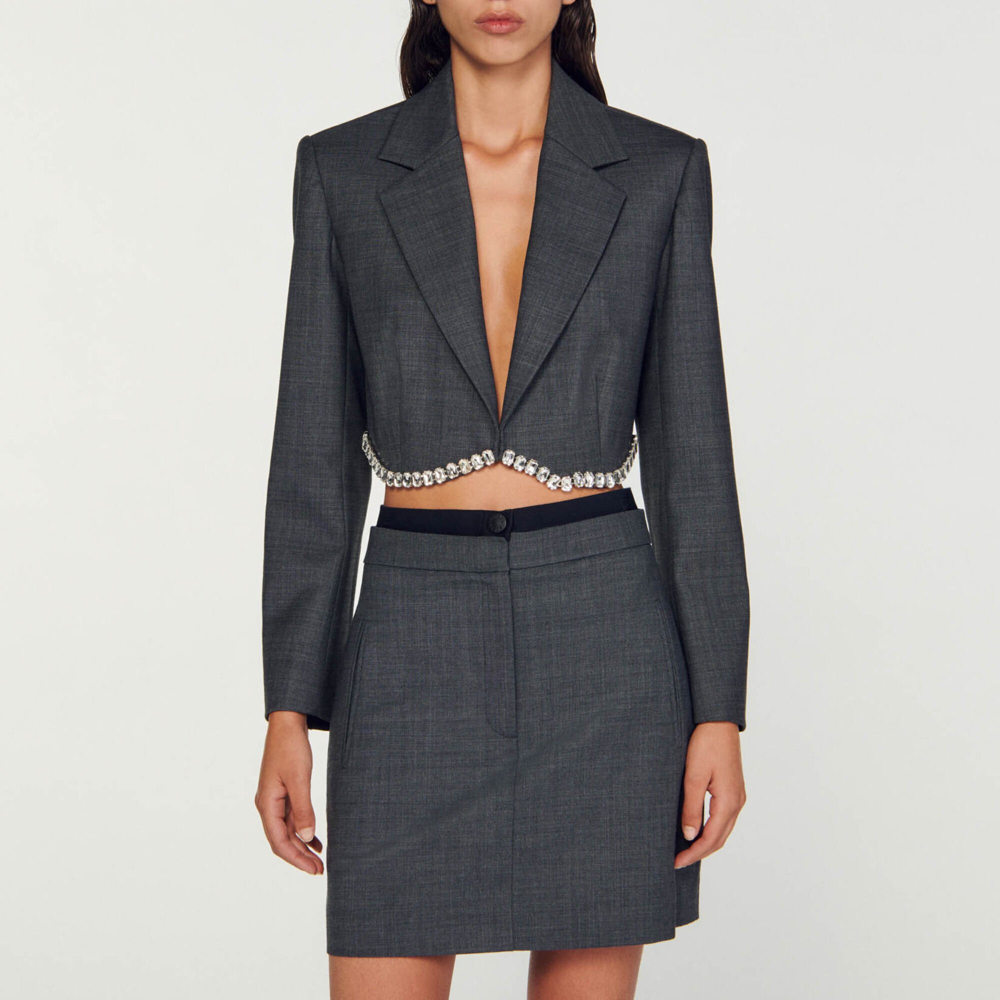 Elasticated mini skirt