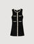 Short velvet knit dress