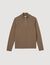Wool jumper with zip collar