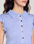 Striped smocked T-shirt