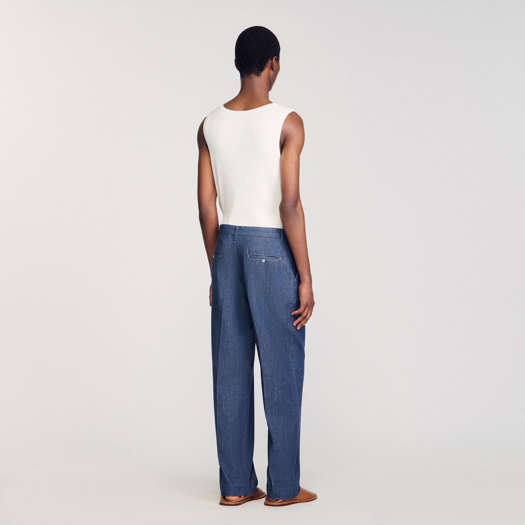 Chambray trousers