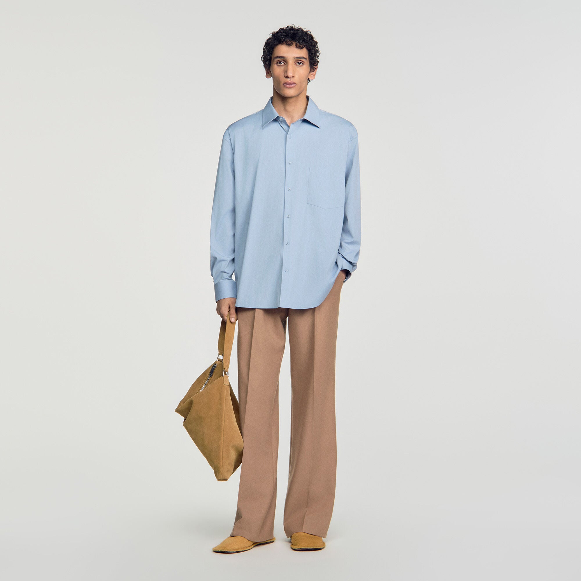Oversized cotton shirt - Mixte | Sandro