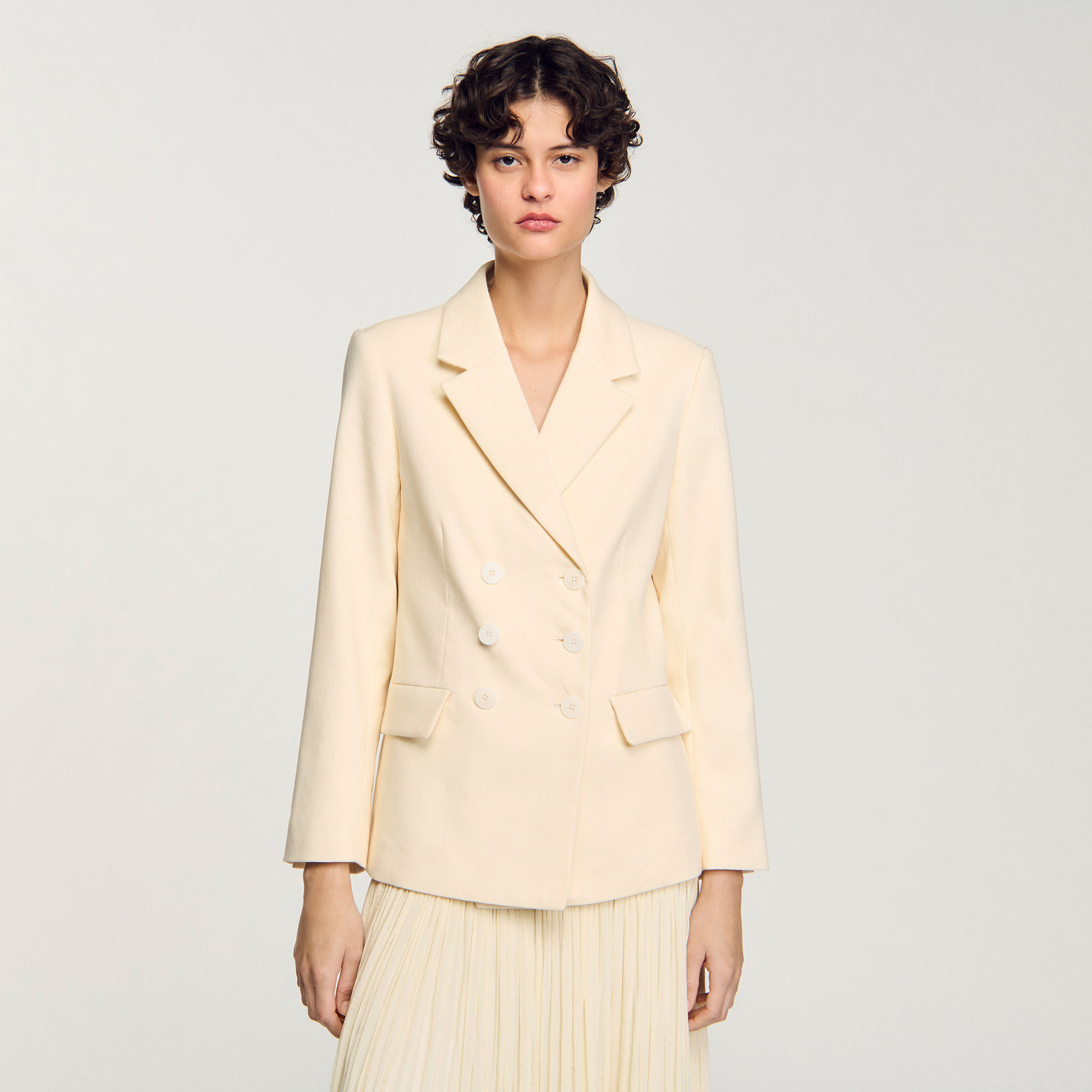 Double-breasted suit jacket