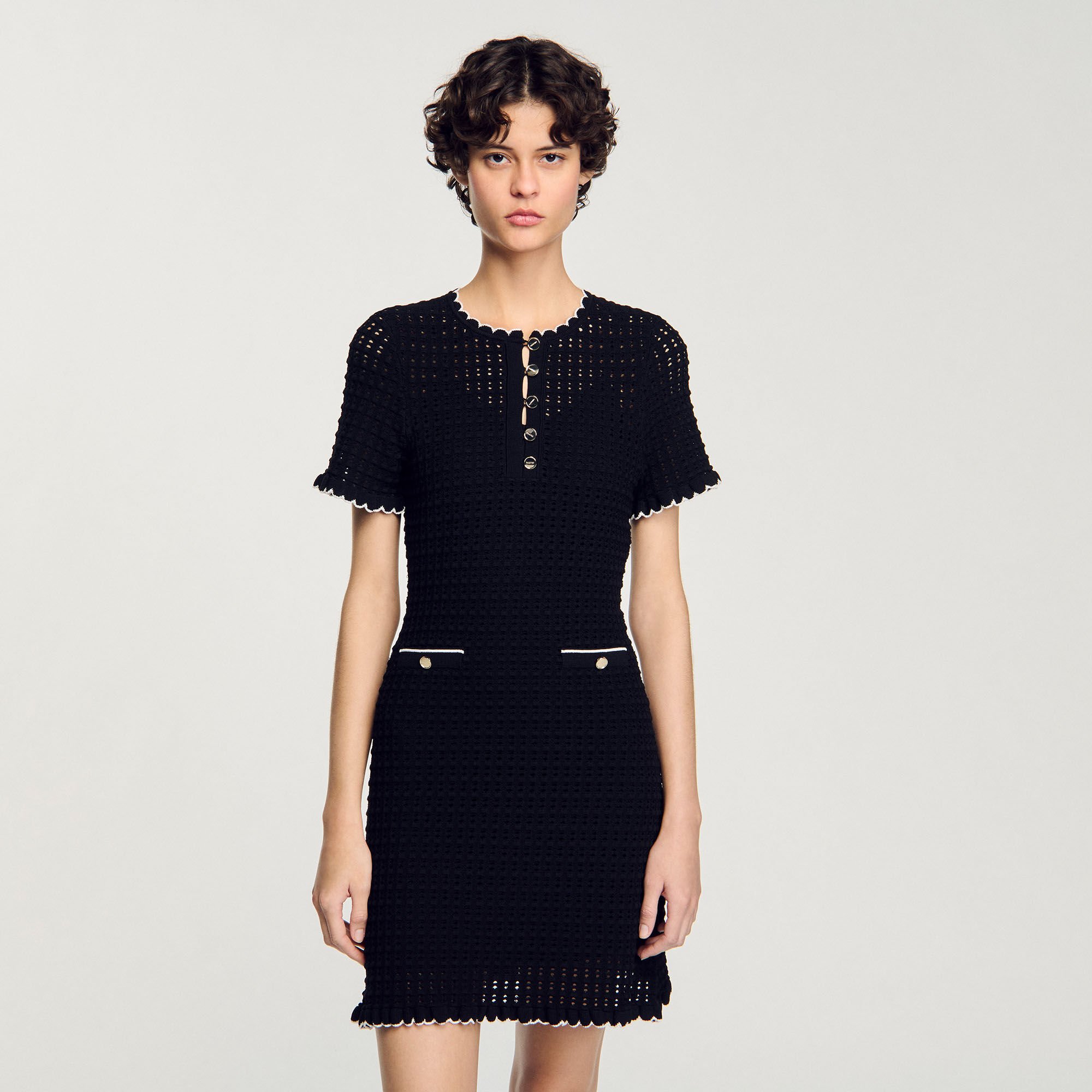 Short knit dress