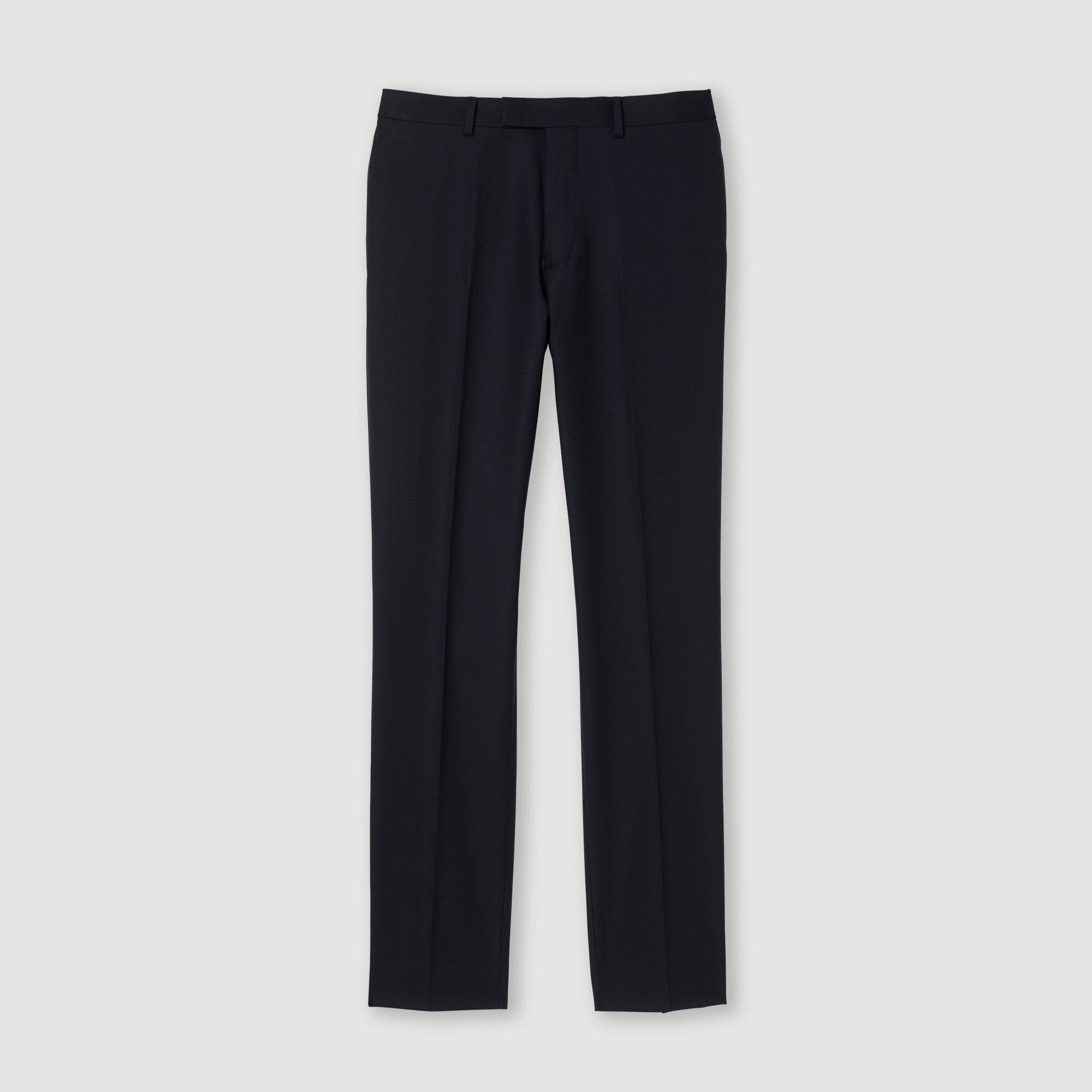 Stretch wool suit trousers