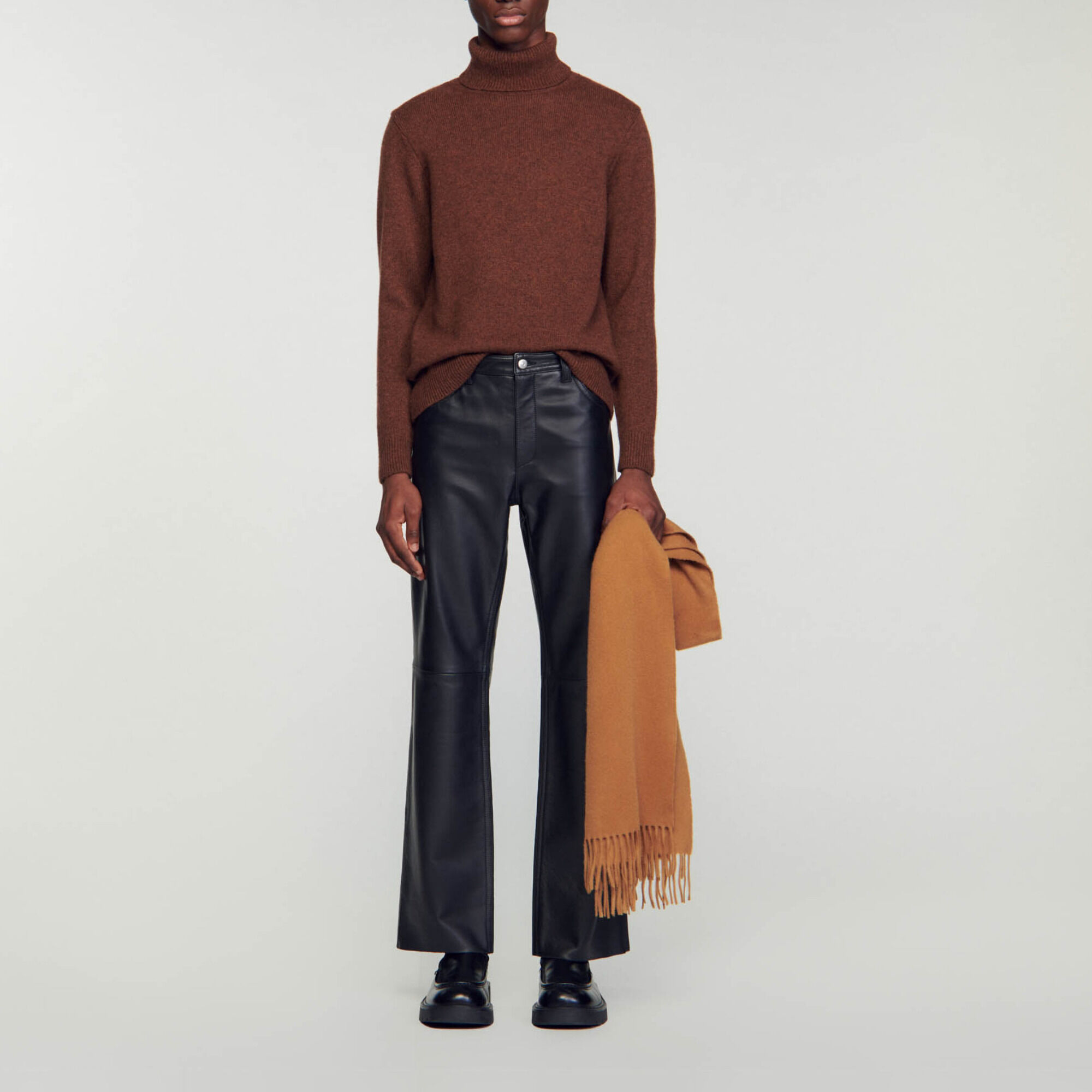 Wool and cashmere turtleneck jumper