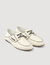 Leather boat shoe loafers