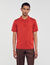 Short-sleeve knitted polo shirt