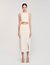 Long skirt with crochet detailing