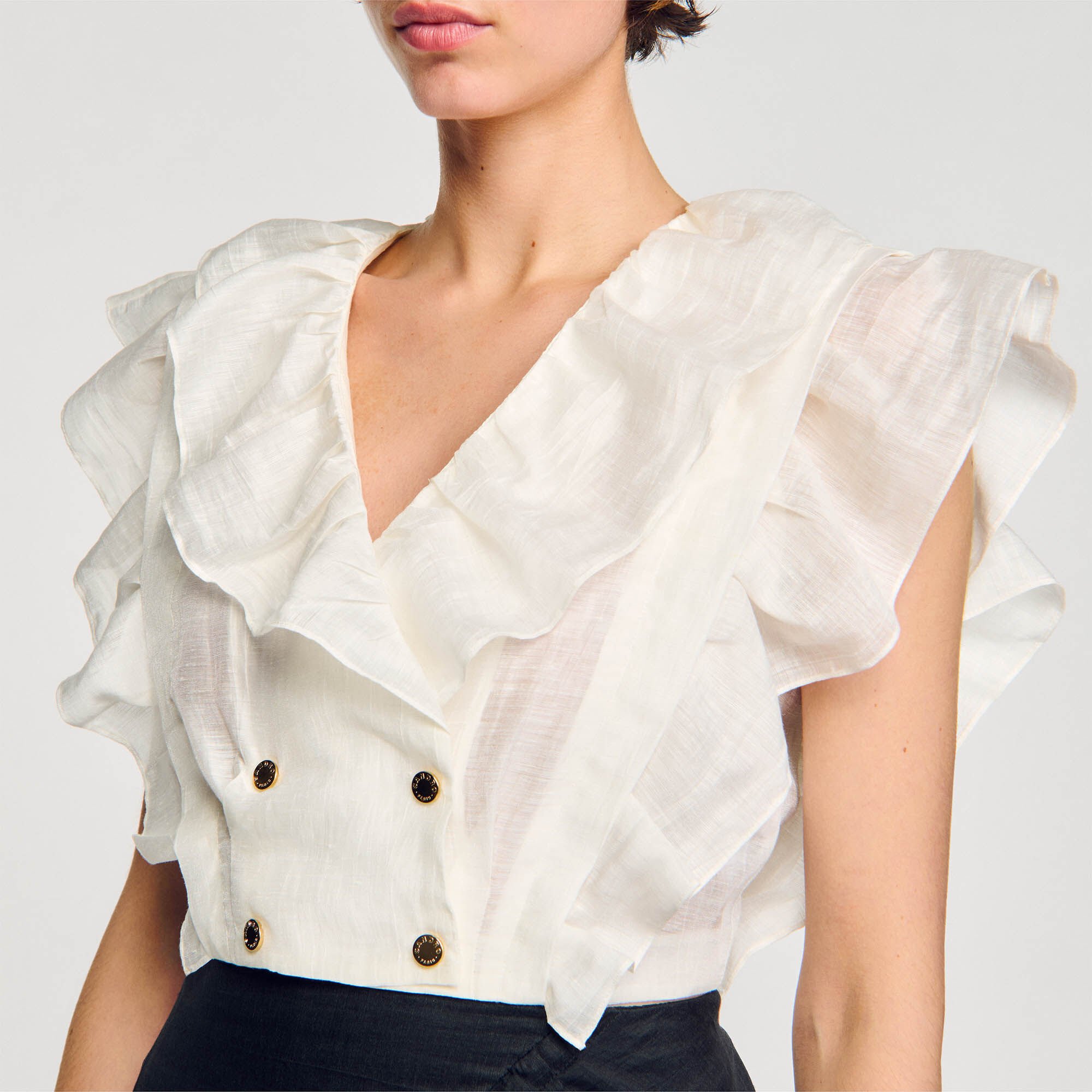 Ruffle crop top