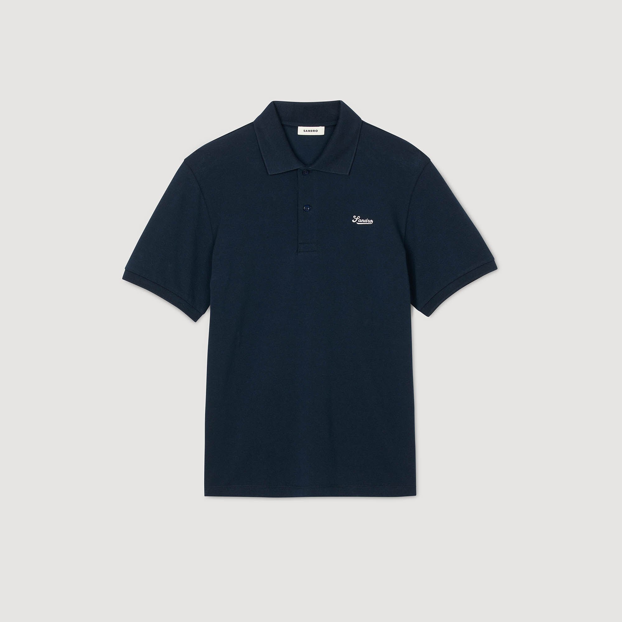 Cotton piqué polo shirt