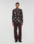 Floral print linen shirt