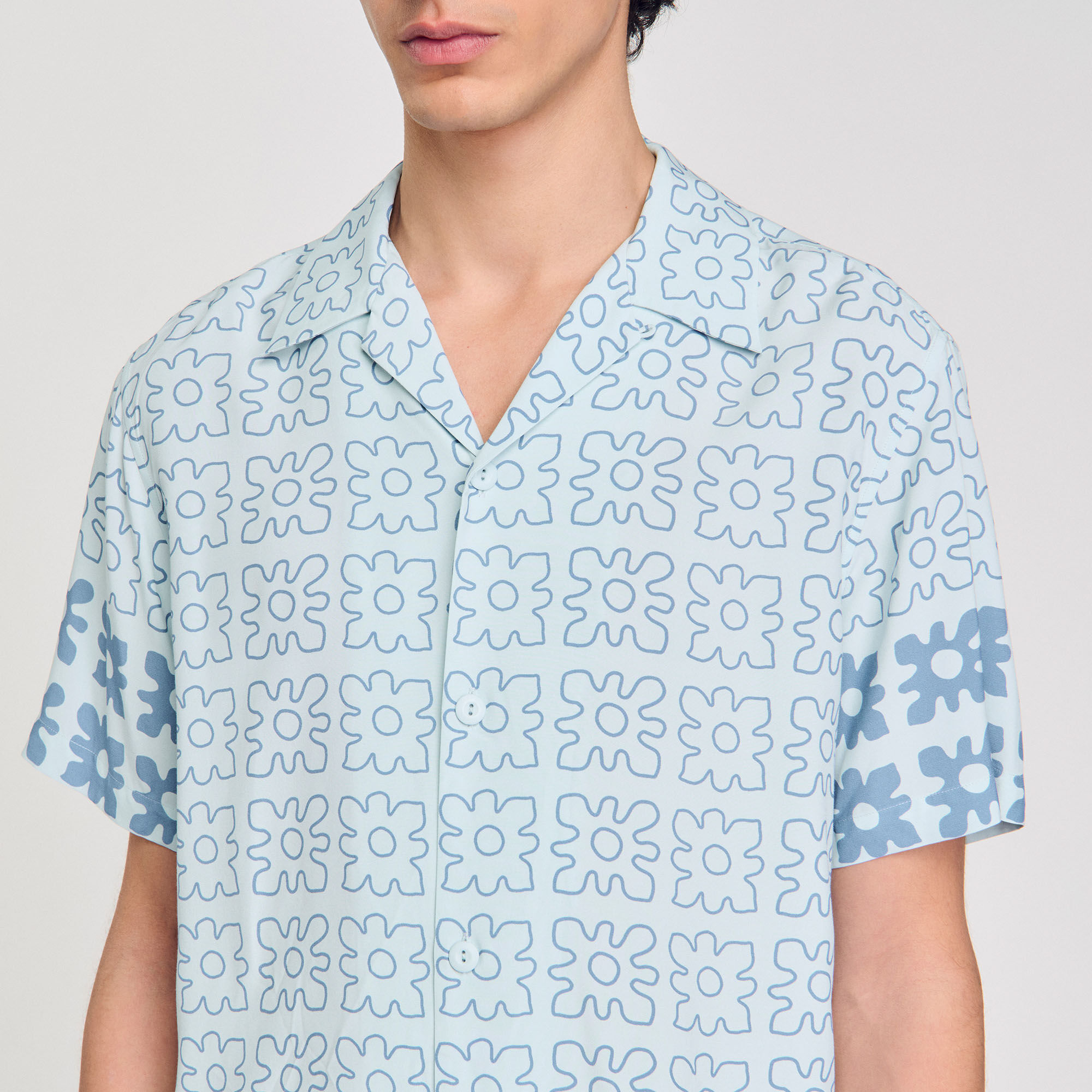 Floral motif shirt