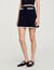 Short skirt with crochet details