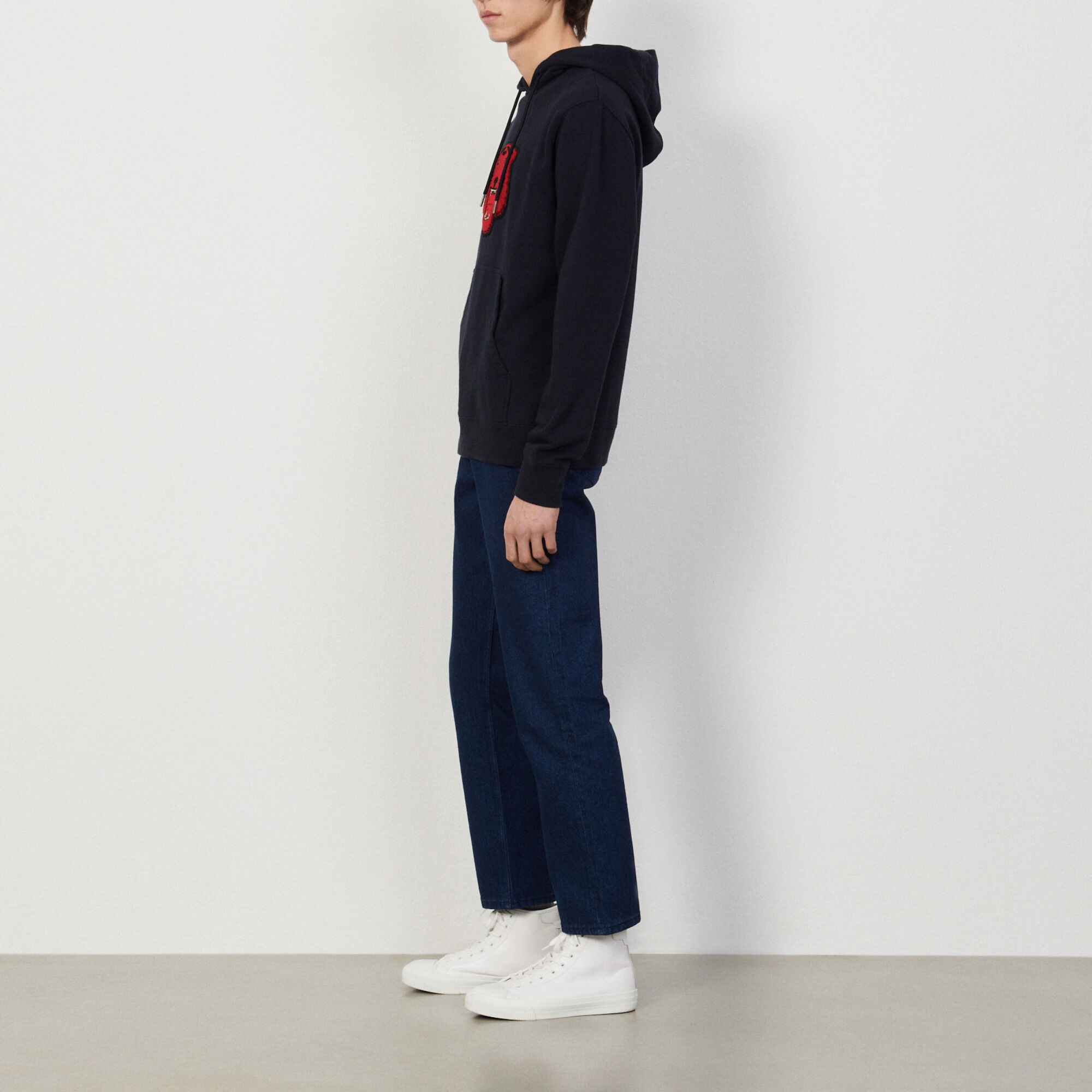 Hoodie with patch