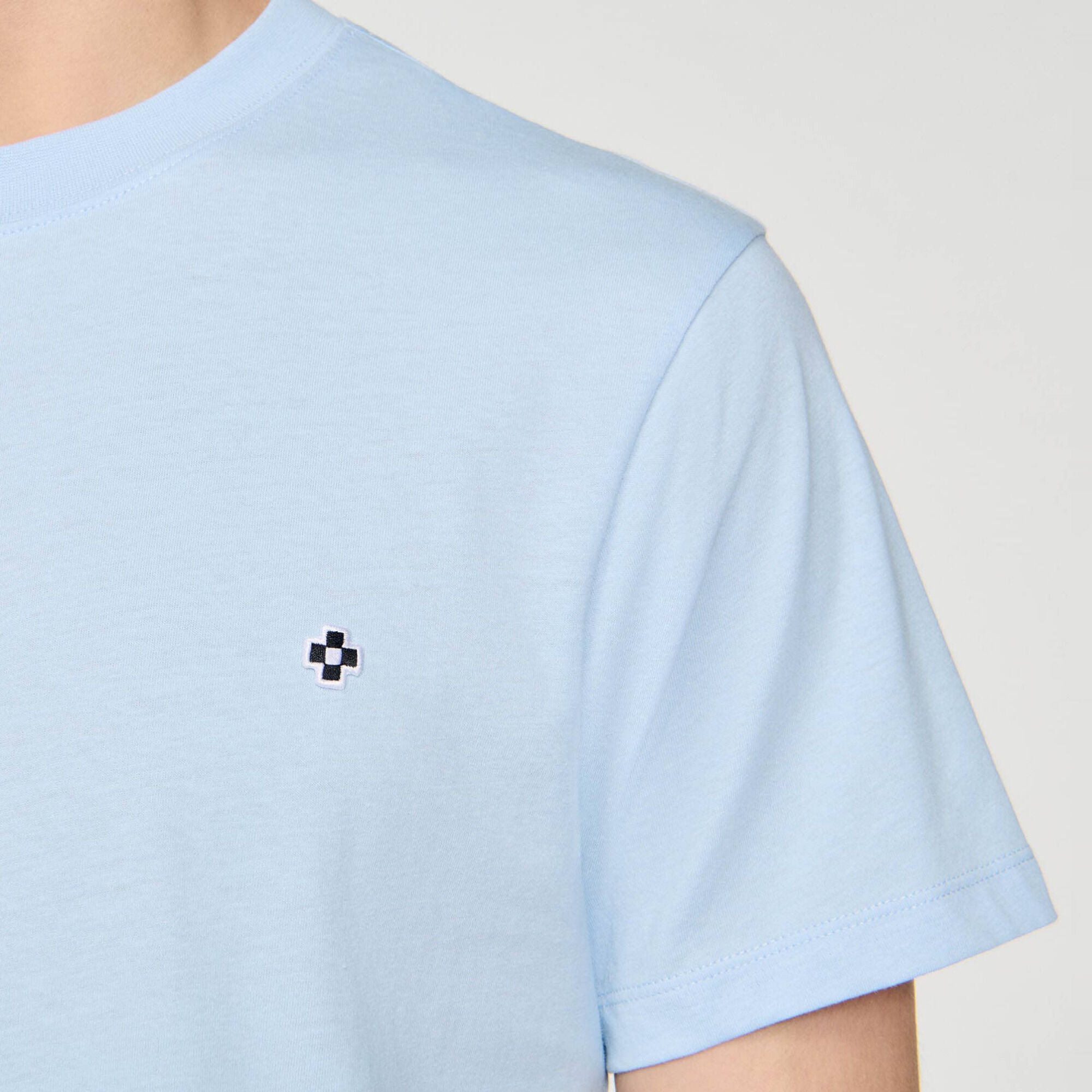 T-shirt with Square Cross patch