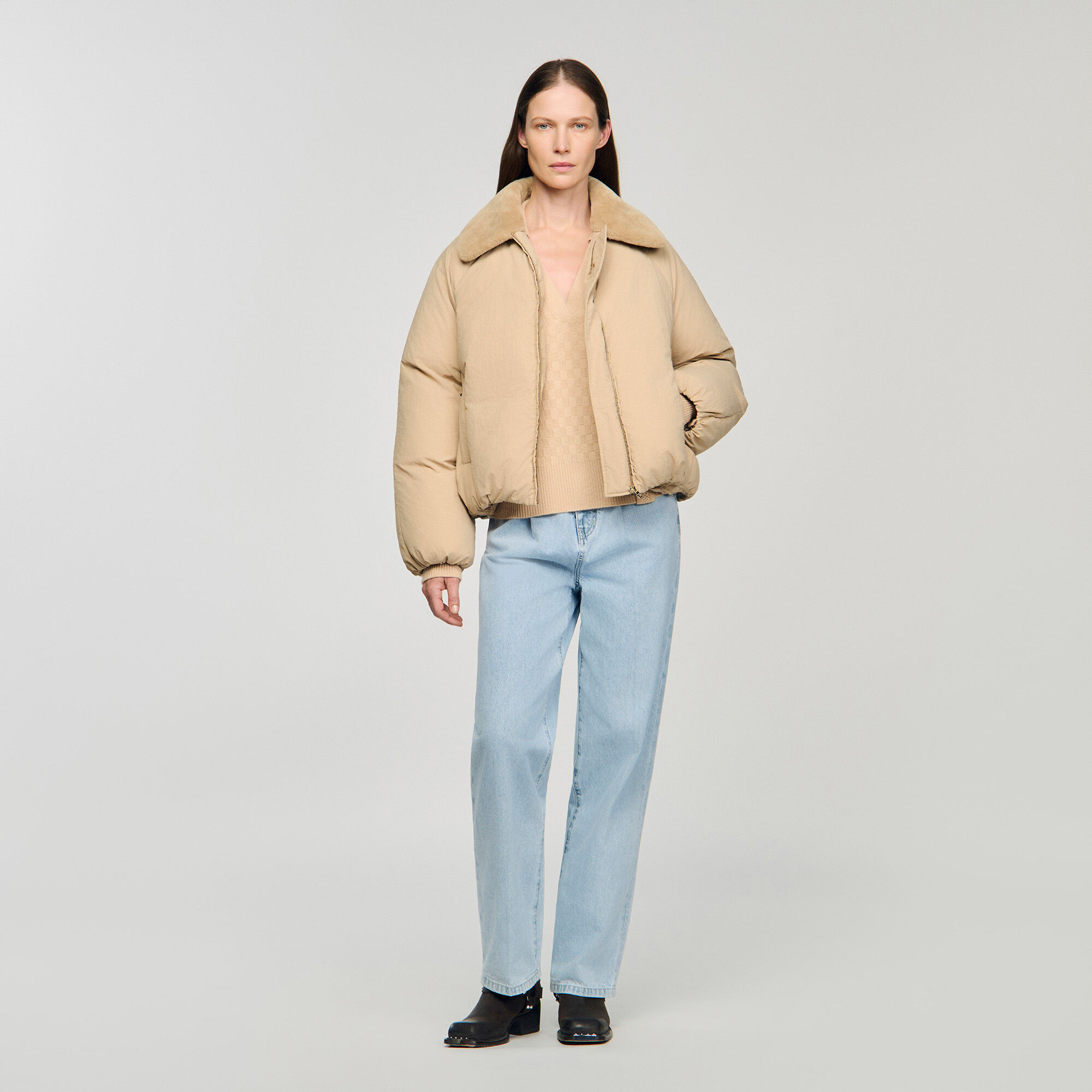 Polo-neck jumper