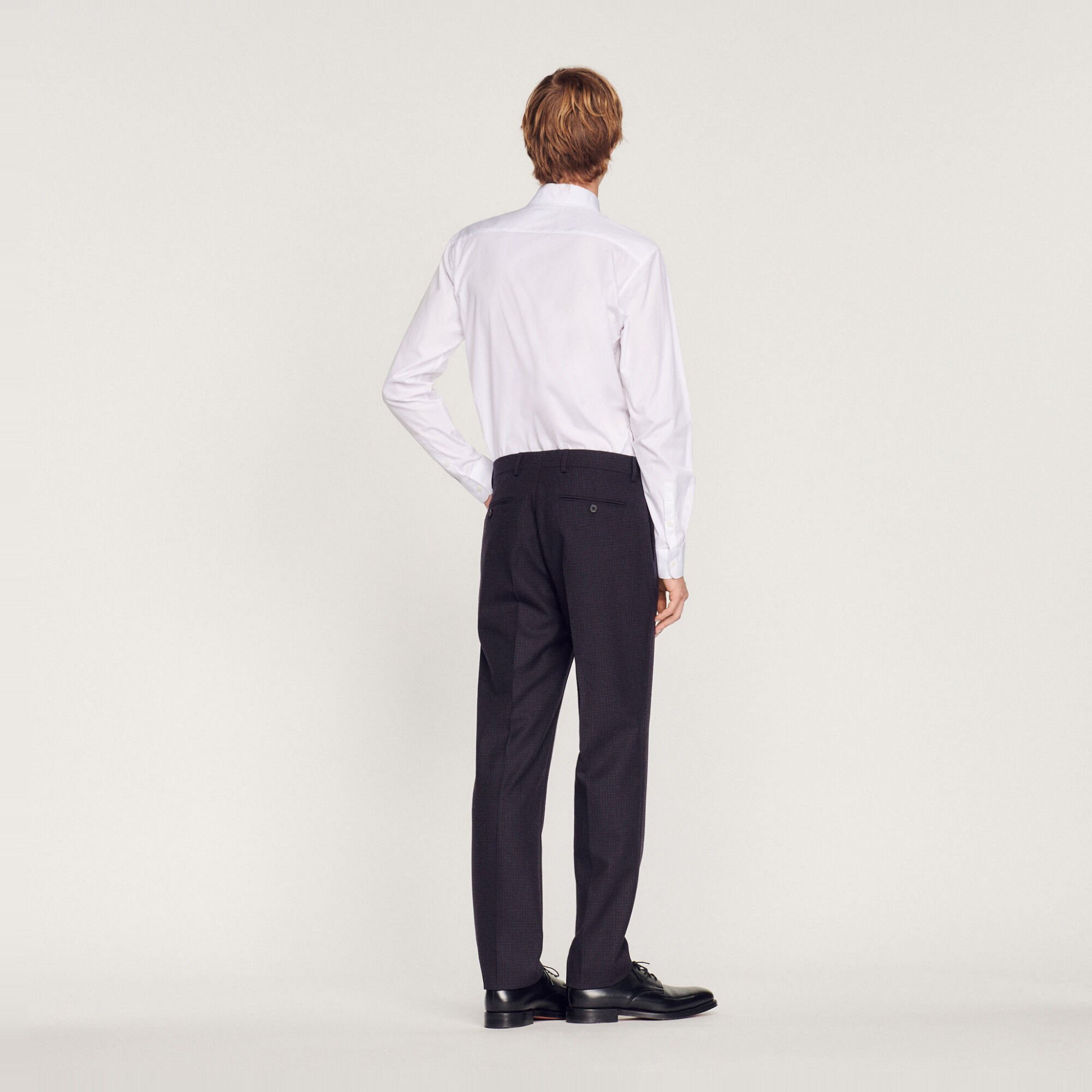 Virgin wool suit trousers