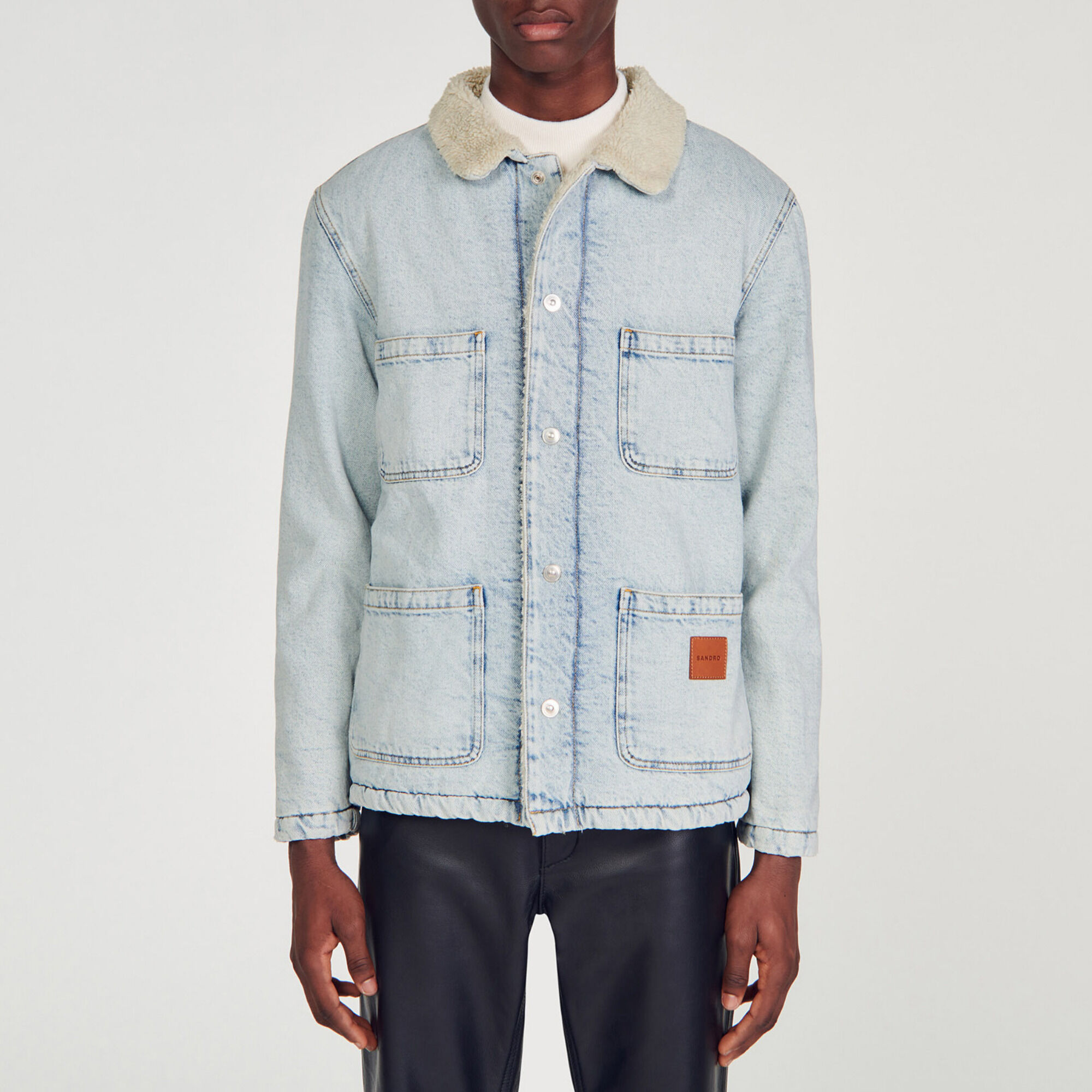 Denim worker's jacket