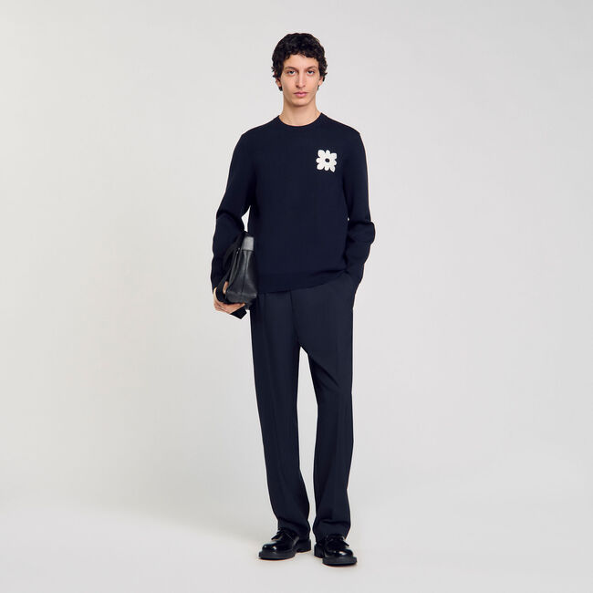 Jumper with flower detail