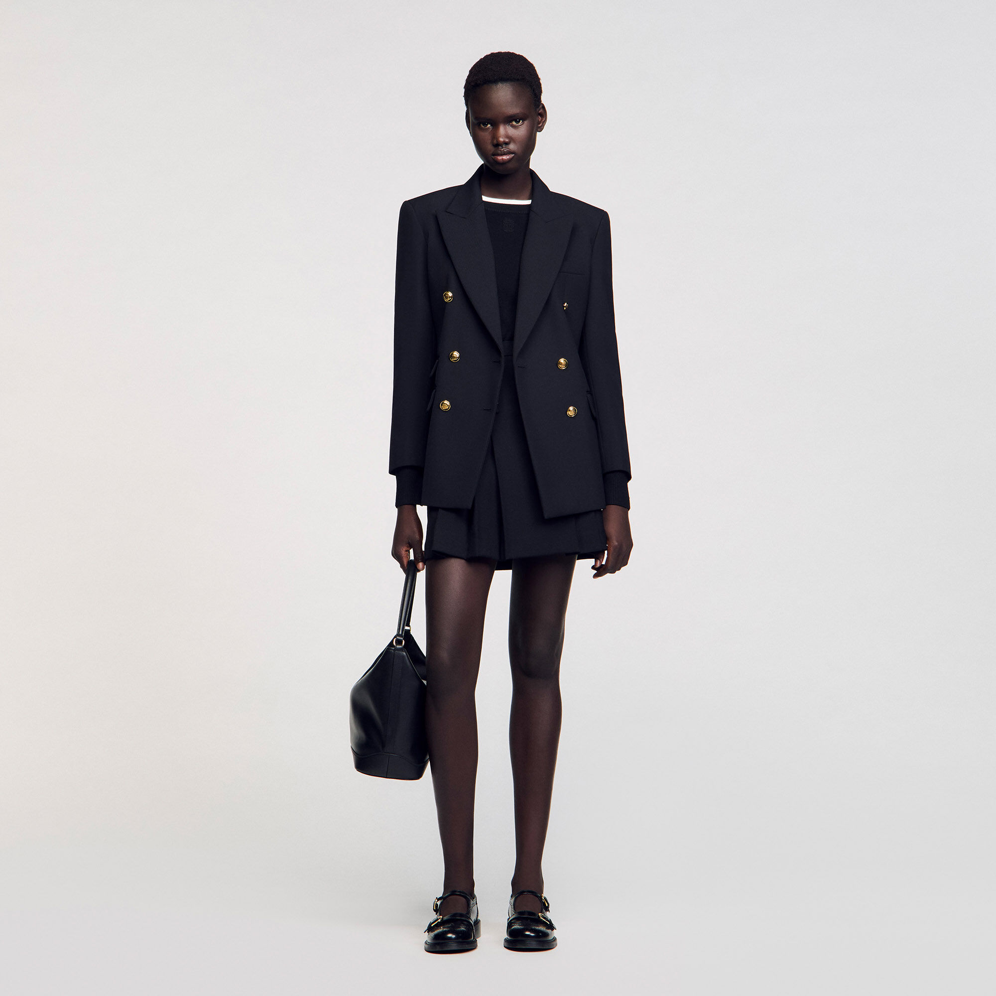 Double-breasted suit jacket