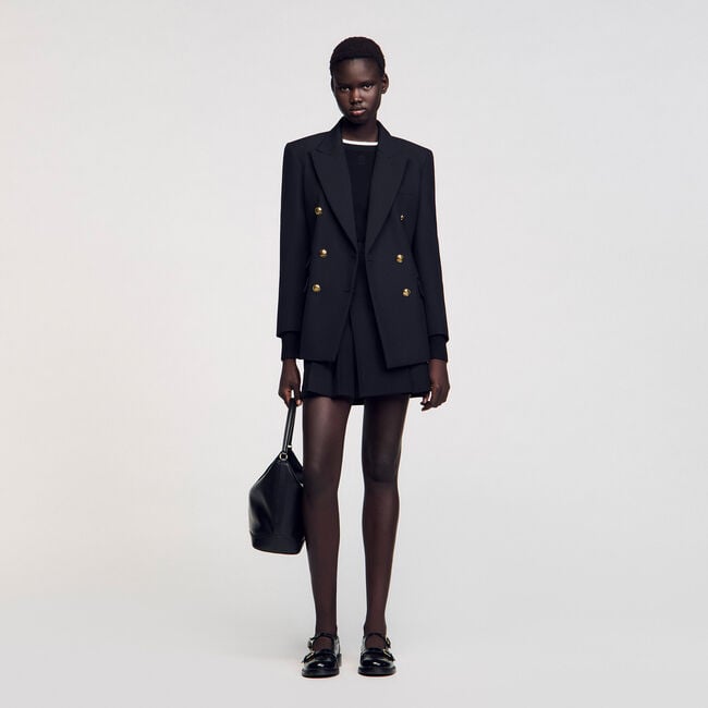 Double-breasted suit jacket