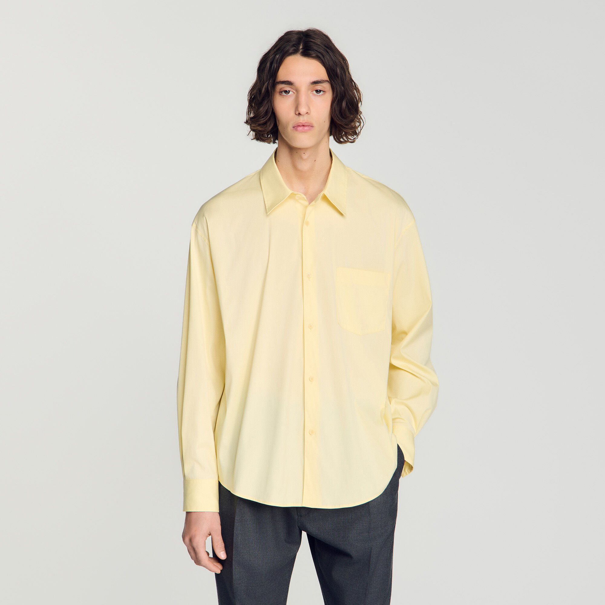 Oversized cotton shirt - Mixte | Sandro
