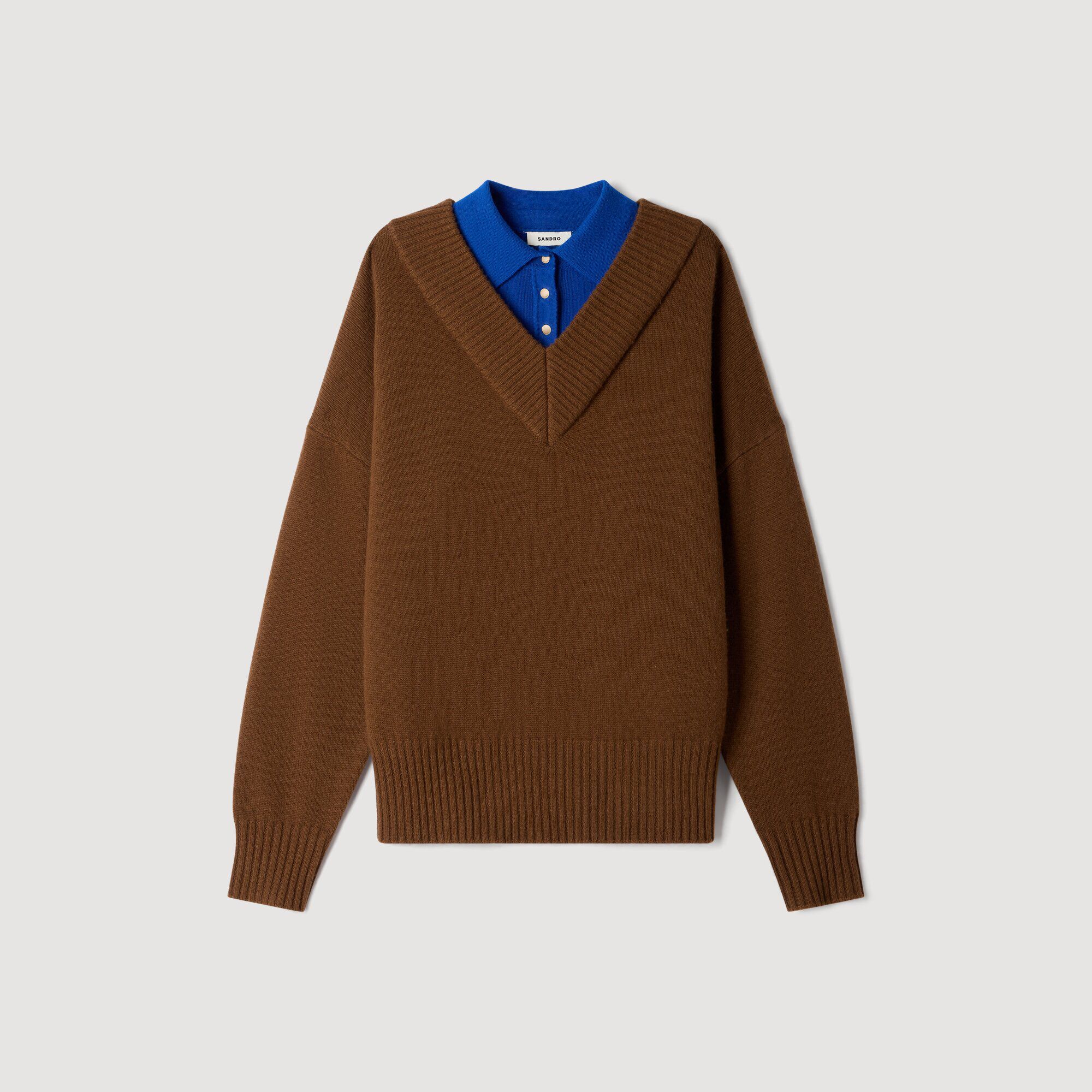 2-in-1 wool and cashmere jumper - Women | Sandro