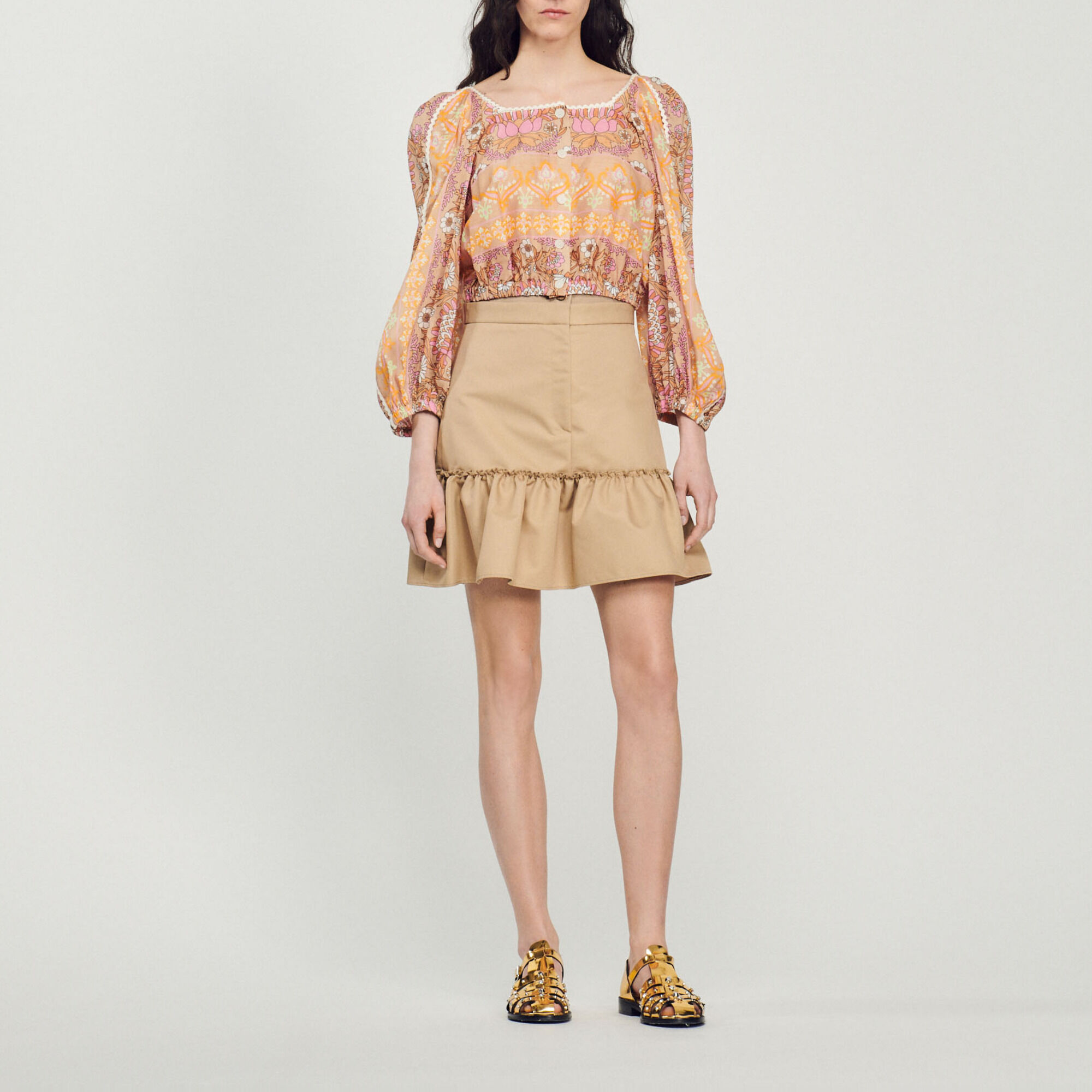Printed crop top