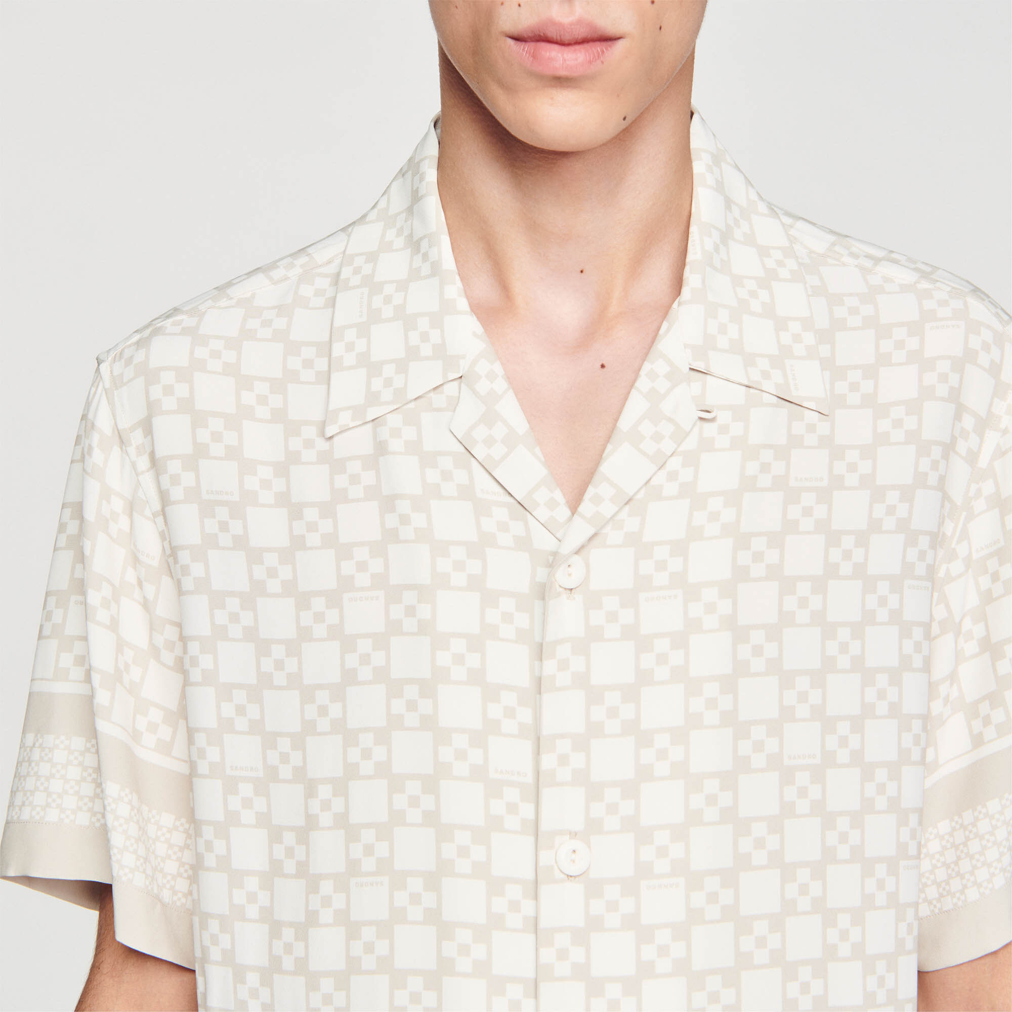 Square Cross short-sleeved shirt