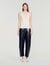 Ribbed vest top with lace