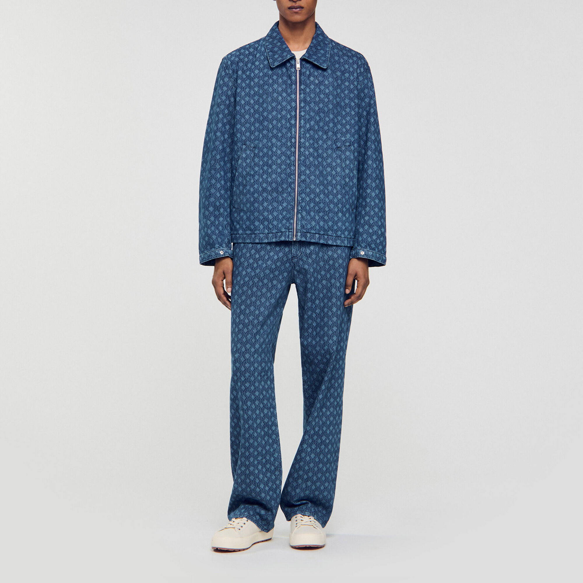 Rope motif denim jacket - Men | Sandro