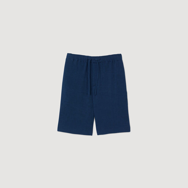 Pleated Bermuda shorts