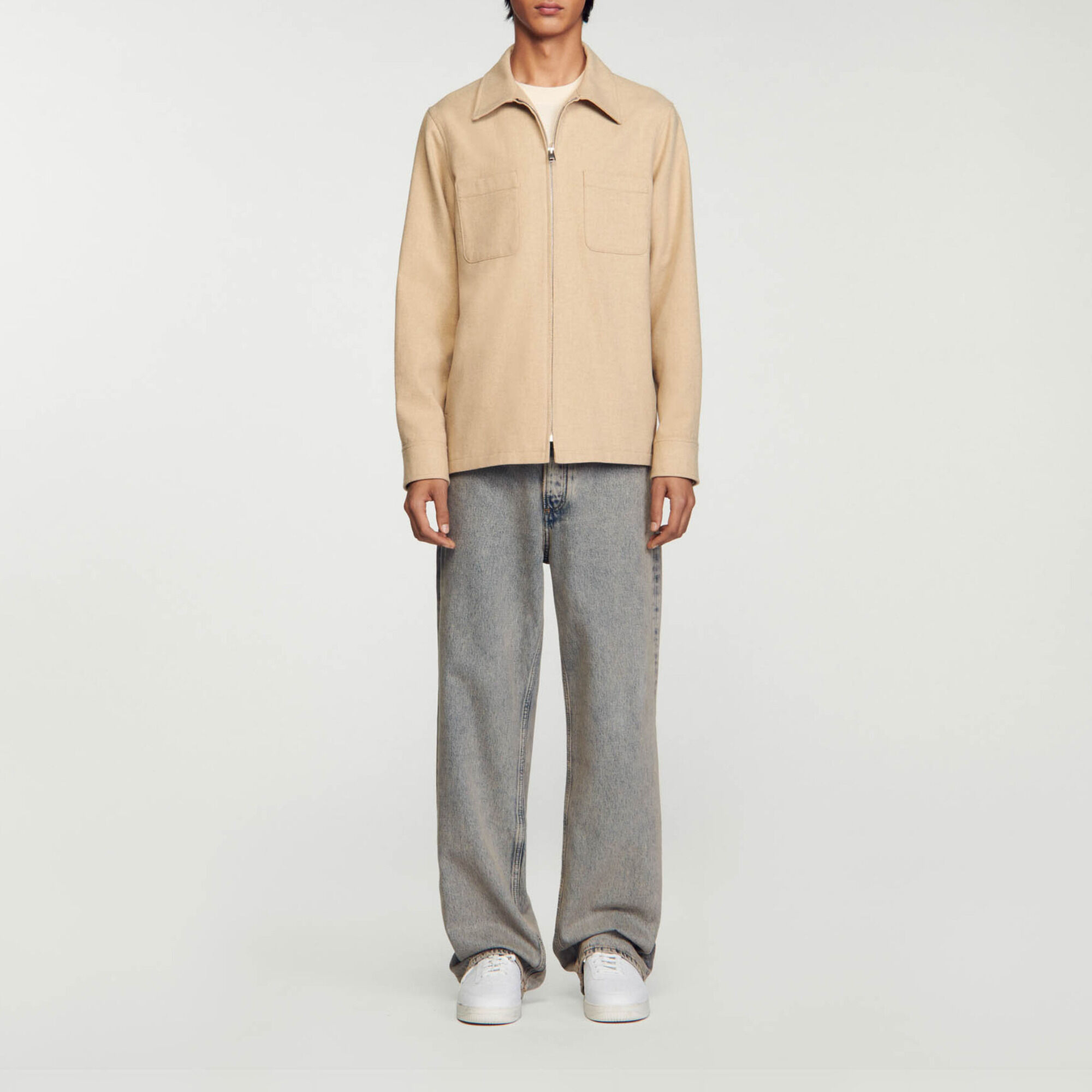 Wool overshirt