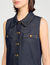 Short denim dress