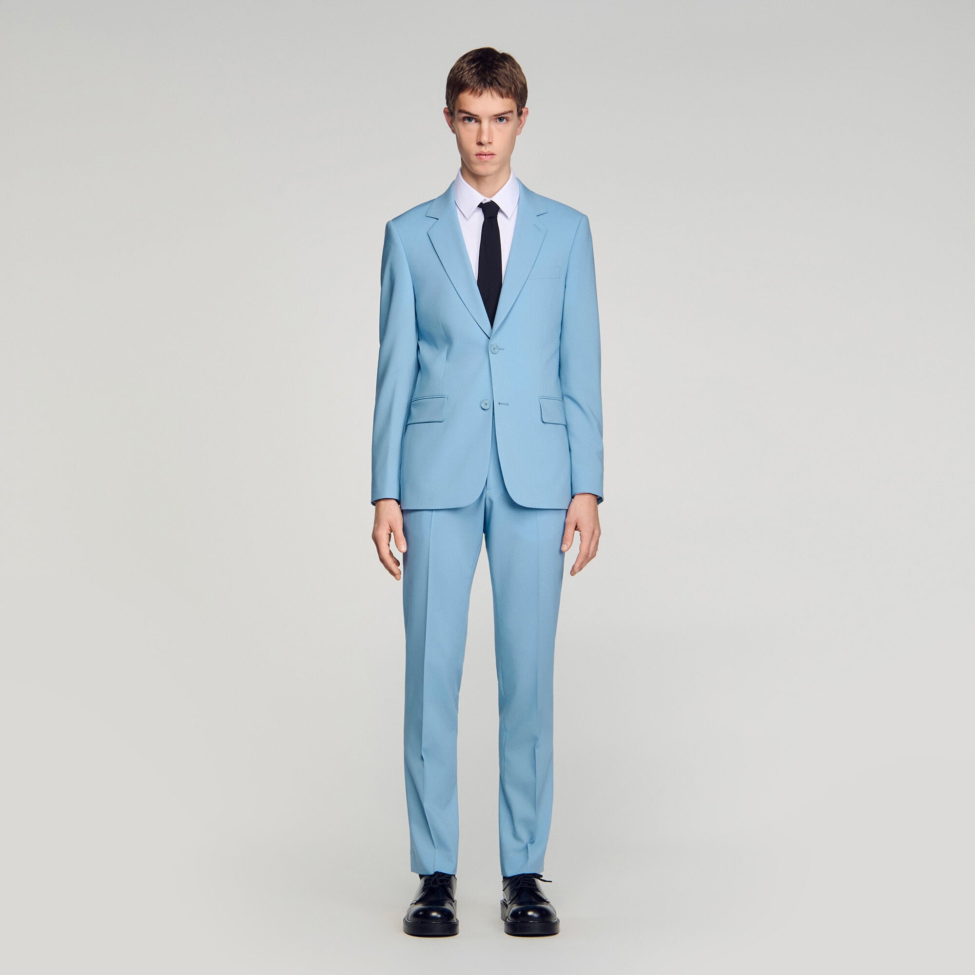 Wool suit trousers