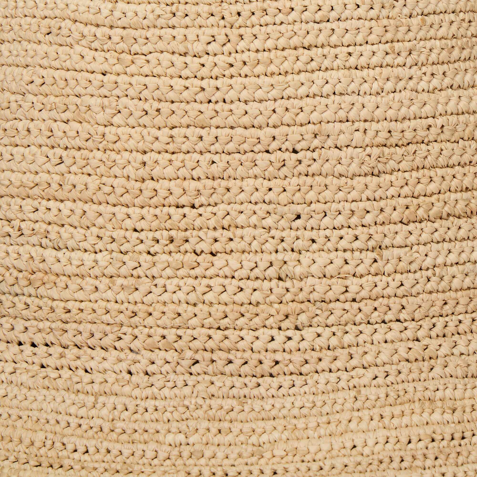 Crochet raffia bucket hat