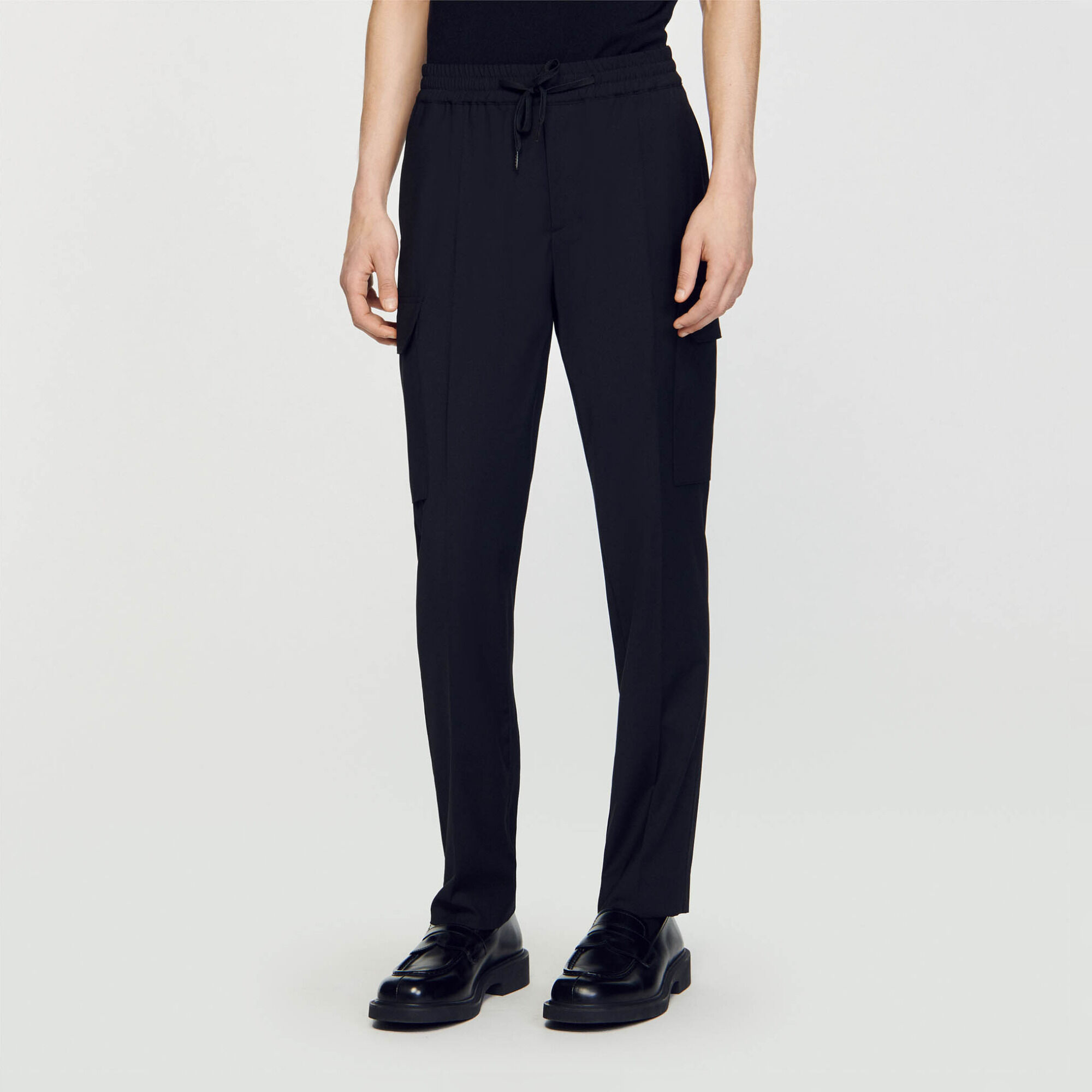 Elasticated cargo trousers