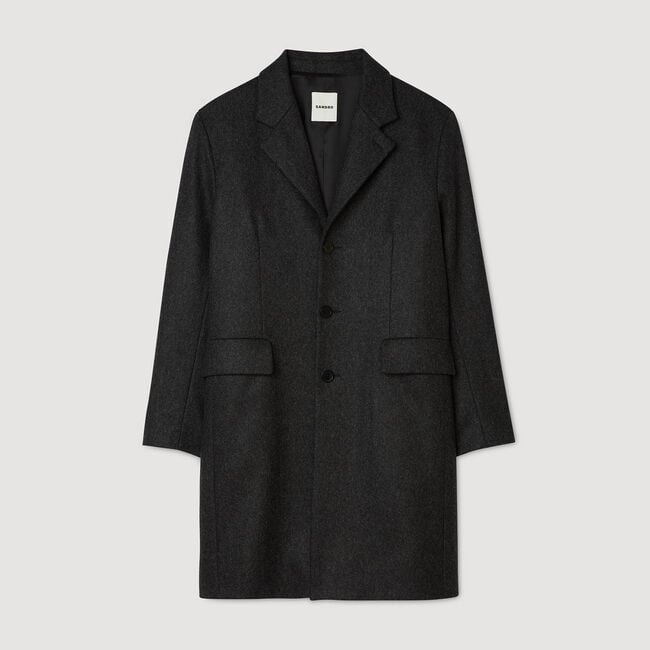 Wool broadcloth coat