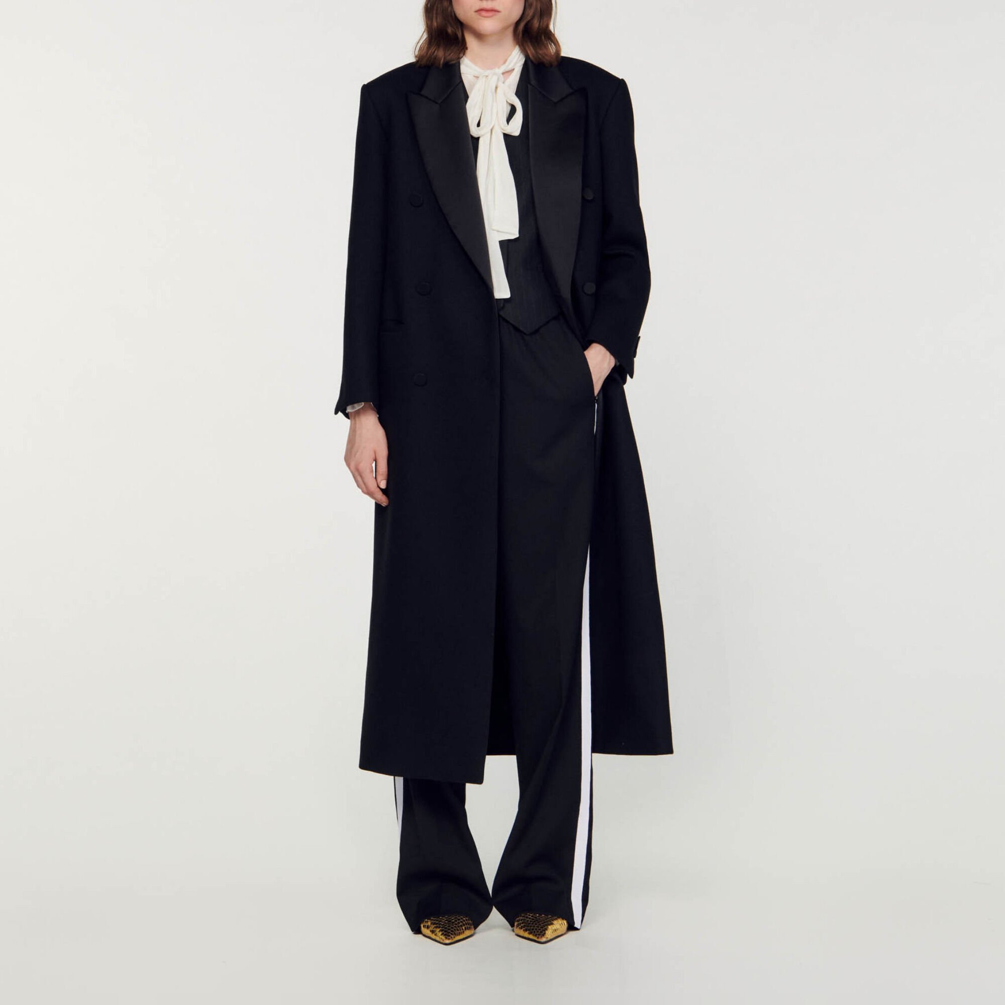Sandro outlet black coat