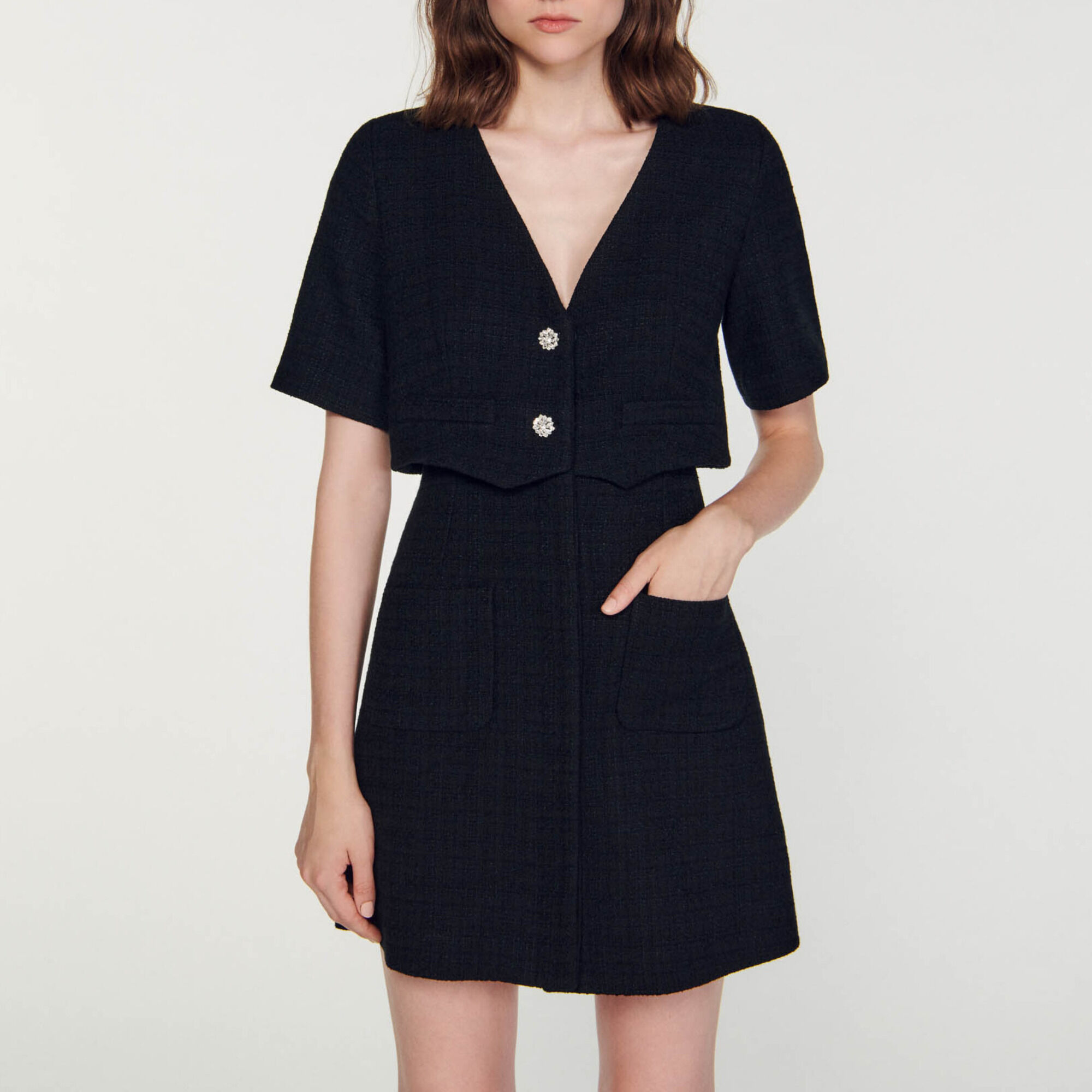 Short tweed dress