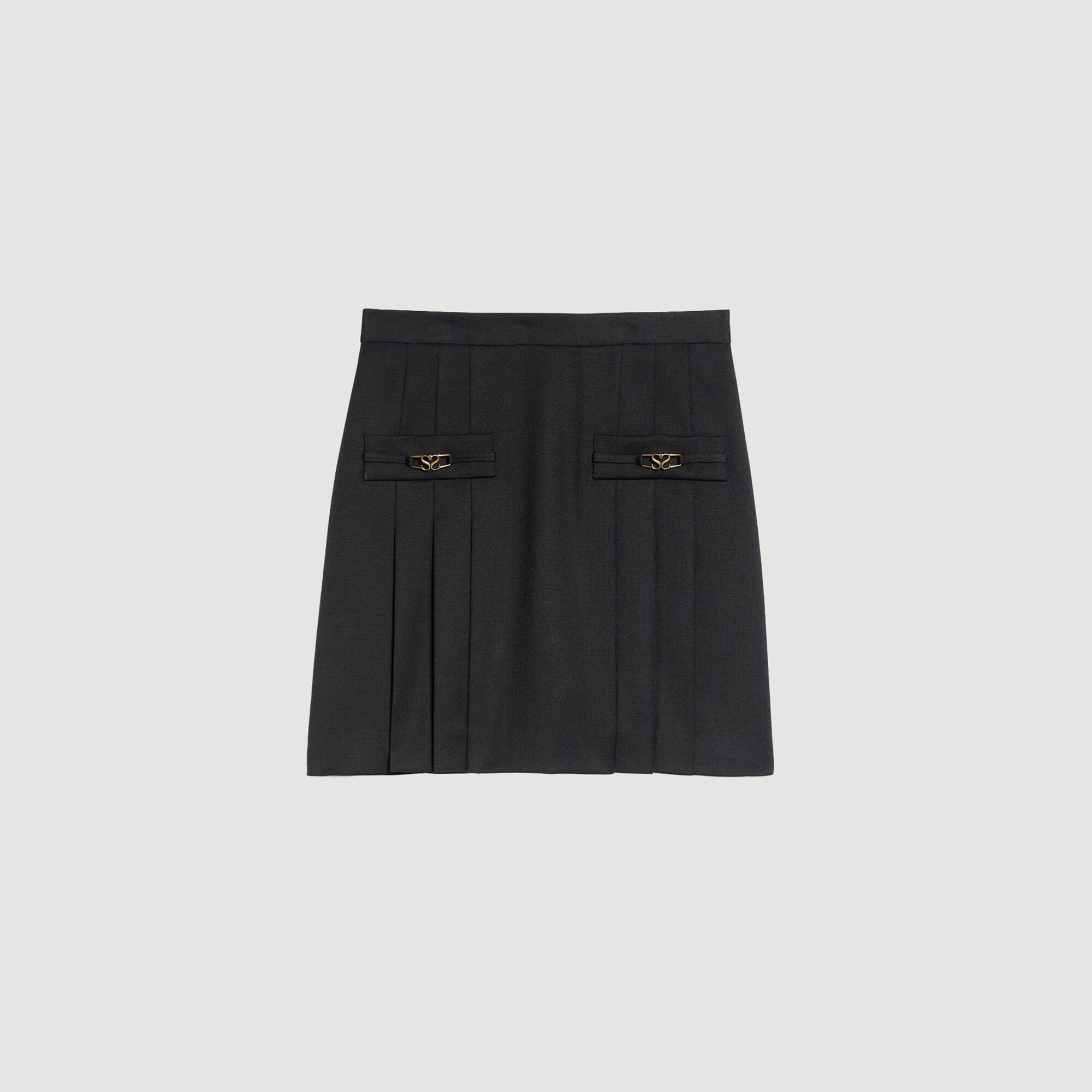 Short pleated skirt