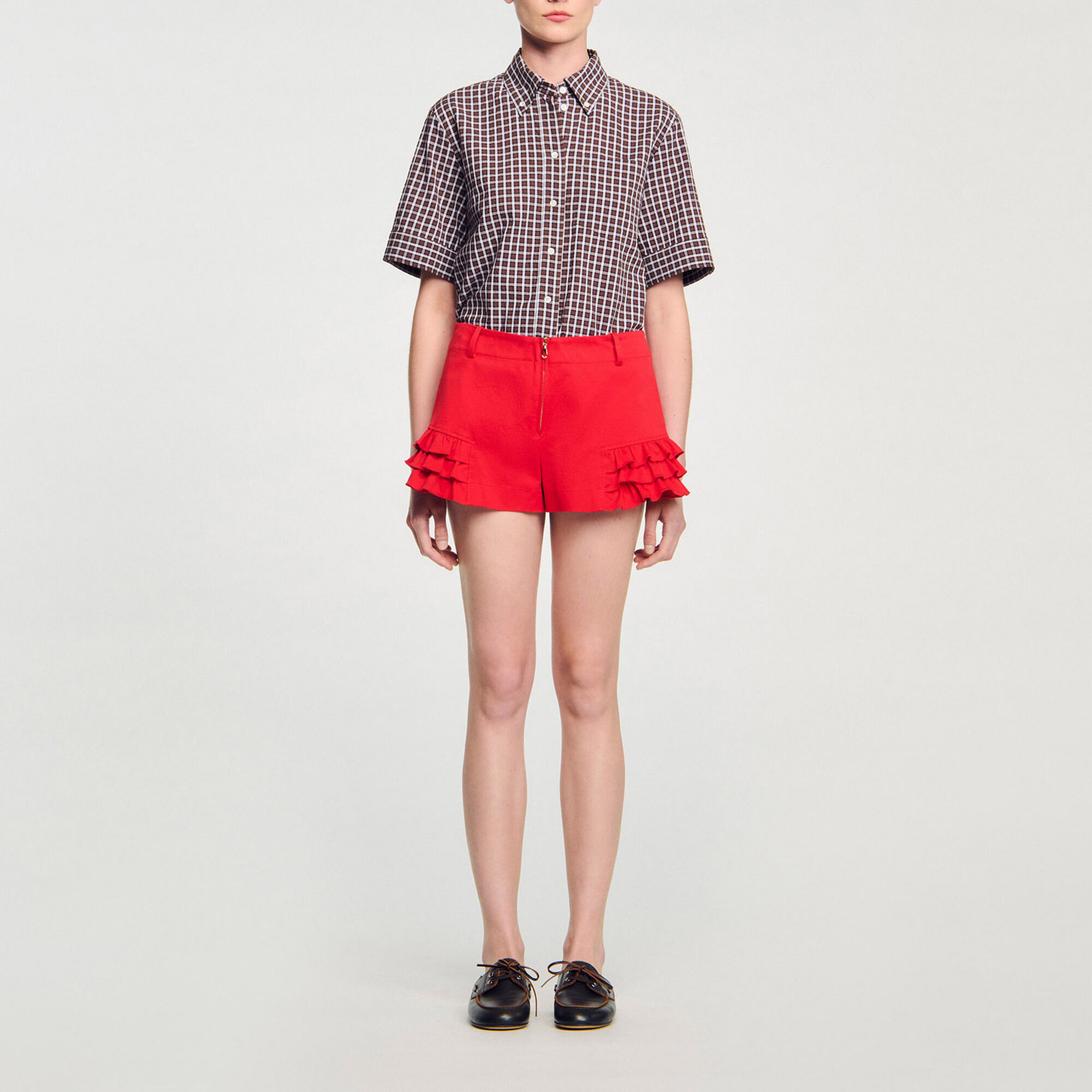 Ruffled shorts - Women | Sandro