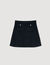 Short rib-knit skirt