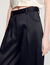 Satin-effect wide-leg trousers